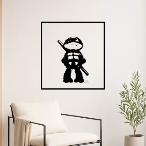 Leonardo from the Teenage Mutant Ninja Turtles Leonardo From The Teenage Mutant Ninja Turtles Shr Wall Art Framed