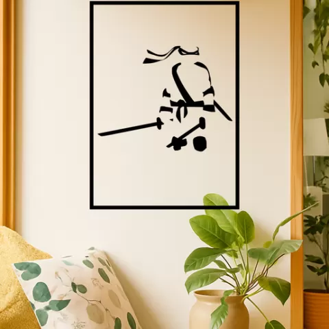 Leonardo from the Teenage Mutant Ninja Turtles Leonardo From The Teenage Mutant Ninja Turtles Shr Wall Art Framed