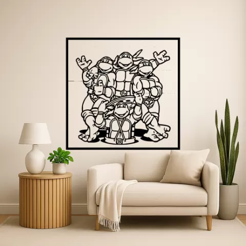 Leonardo from the Teenage Mutant Ninja Turtles Leonardo From The Teenage Mutant Ninja Turtles Roc Wall Art Framed