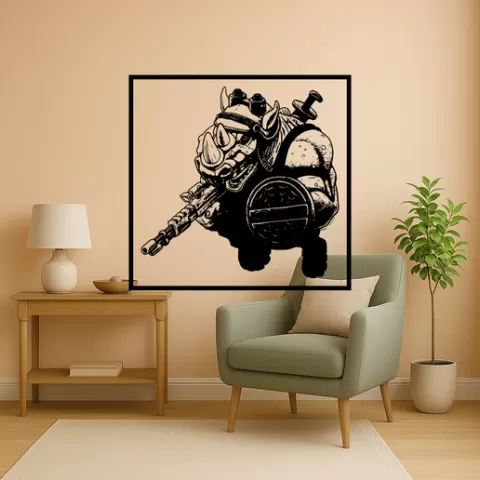 Leonardo from the Teenage Mutant Ninja Turtles Leonardo From The Teenage Mutant Ninja Turtles Roc Wall Art Framed