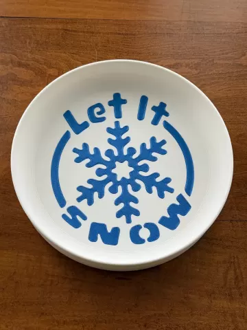 Let It Snow Tray