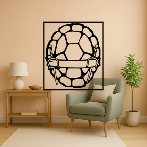 Leonardo from the Teenage Mutant Ninja Turtles Leonardo From The Teenage Mutant Ninja Turtles Leo Wall Art Framed