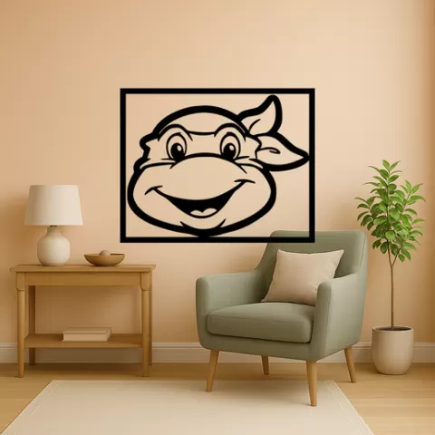 Leonardo from the Teenage Mutant Ninja Turtles Leonardo From The Teenage Mutant Ninja Turtles Leo Wall Art Framed