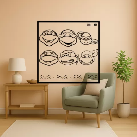 Leonardo from the Teenage Mutant Ninja Turtles Leonardo From The Teenage Mutant Ninja Turtles Her Wall Art Framed