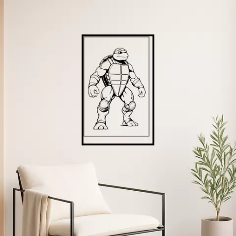 Leonardo from the Teenage Mutant Ninja Turtles Leonardo From The Teenage Mutant Ninja Turtles Her Wall Art Framed