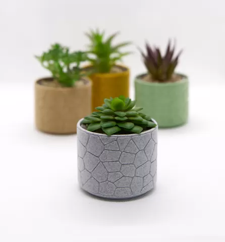 Vase #3 - curved Stone Pattern