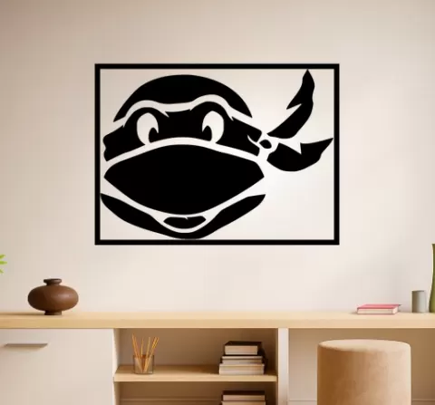 Leonardo from the Teenage Mutant Ninja Turtles Leonardo From The Teenage Mutant Ninja Turtles Fan Wall Art Framed