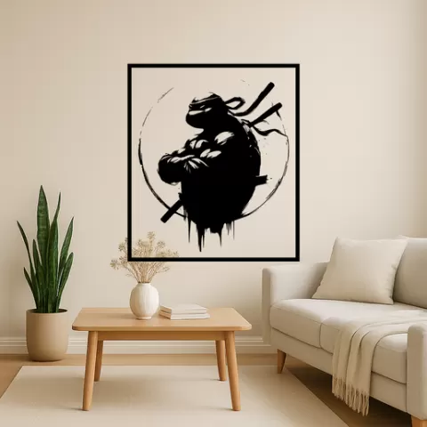 Leonardo from the Teenage Mutant Ninja Turtles Leonardo From The Teenage Mutant Ninja Turtles Don Wall Art Framed