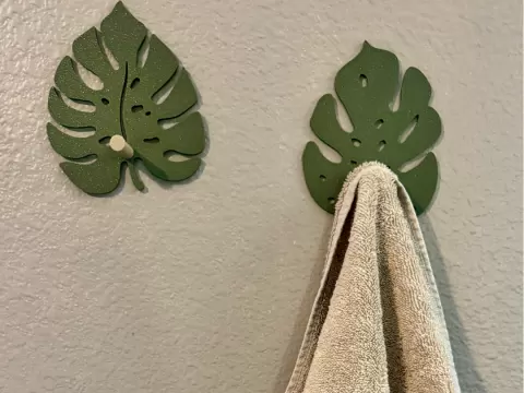 Set of 2 Monstera Wall Hooks