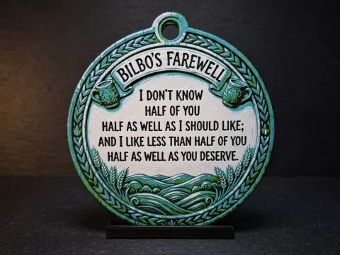 Bilbo's Farewell - Circle Ornament