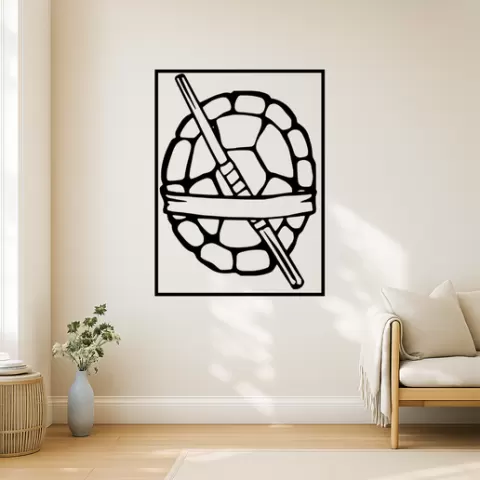 Leonardo from the Teenage Mutant Ninja Turtles Leonardo From The Teenage Mutant Ninja Turtles Don Wall Art Framed
