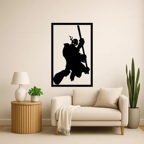 Leonardo from the Teenage Mutant Ninja Turtles Leonardo From The Teenage Mutant Ninja Turtles Don Wall Art Framed
