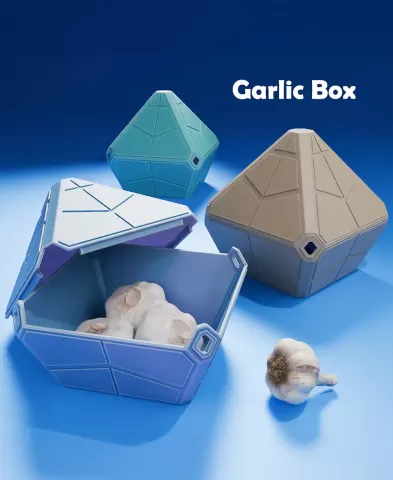 Geometric Garlic Box