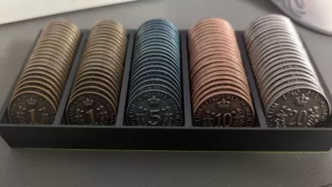 Rococo Deluxe Metal coins Tray