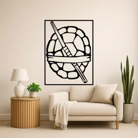 Leonardo from the Teenage Mutant Ninja Turtles Leonardo From The Teenage Mutant Ninja Turtles Beb Wall Art Framed