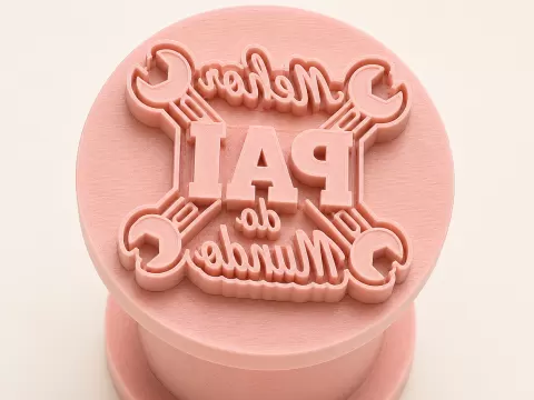 Carimbo de Brigadeiro Melhor Pai do Mundo