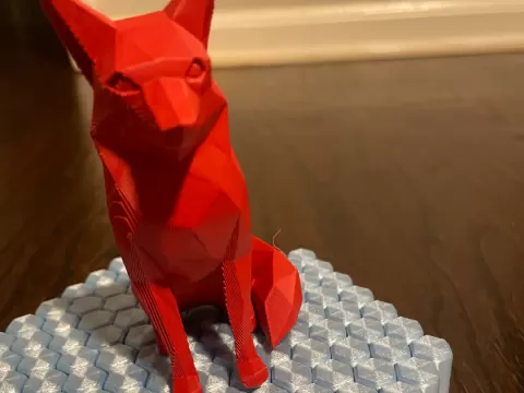 Triangular mesh fox/lion