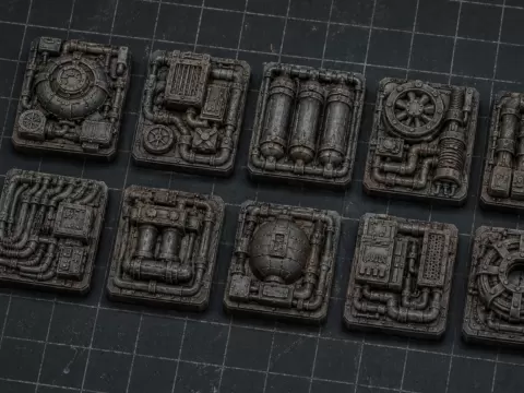 industrial and electrical scifi Greeble pack
