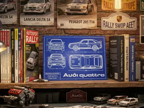 Audi Quattro - Blueprint