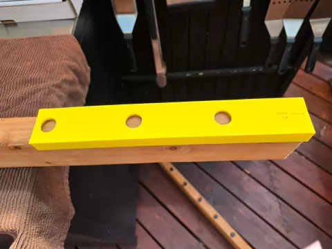 Fence round baluster spacing template