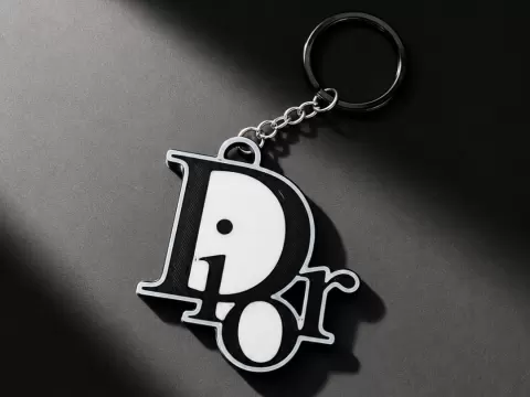 stylish Dior-inspired keychain