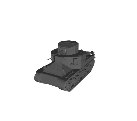 1/48 Scale M2A1 Medium Tank.stl