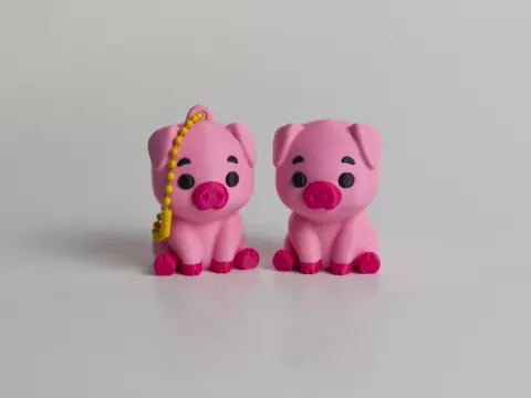 Cute Pig Keychain