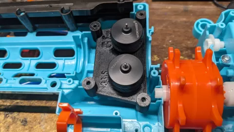 Boxer Pro flywheel/motor cages for mid-size flywheels