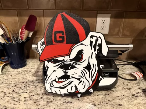 Georgia UGA Bulldogs Older Secondary Logo Sign