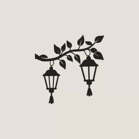 Eid Lanterns 3D Print Wall Art