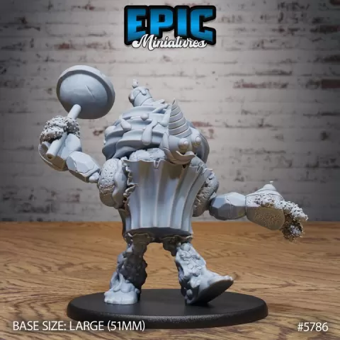 Mr Sweets Candy Golem Lollypop / Carnival Giant / Funfair Monster / Circus Creature / Fairground Beast / Attraction Encounter by Epic-Miniatures