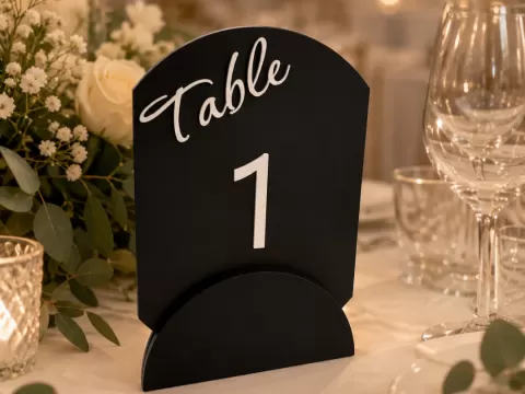 Arch Modern Wedding Event Table Numbers