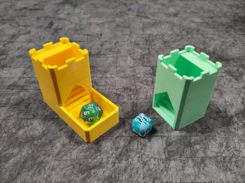 Tiny Tower (small dice tower for regular dice)