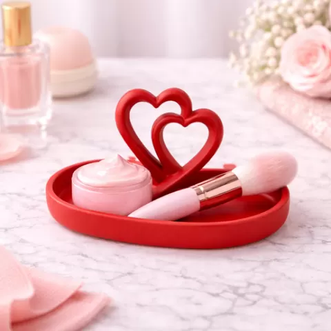 Heart Trinket Dish STL | Romantic Jewelry Holder | Valentine Gift | Ring Holder | Love Decor 3D Print