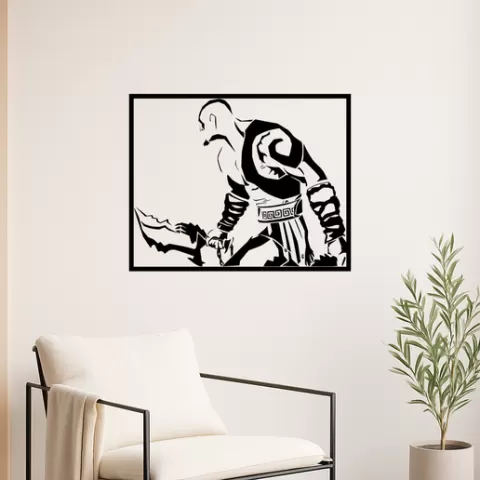 Kratos Poseidon Wall Art Framed