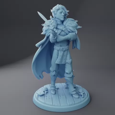 Swif Bigdagger, Standing ( Male Rogue / Human Rogue / Assassin / Thief / Bandit / Mercenary ) by Twin Goddess Miniatures