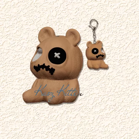 voodoo bear keychain