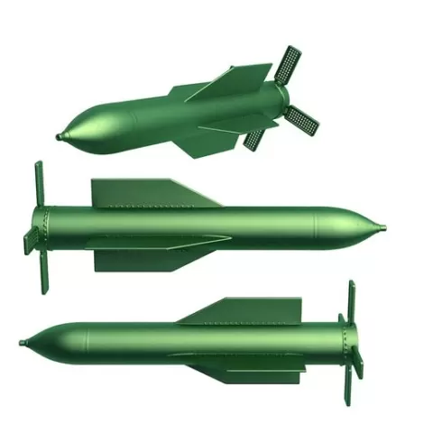 GBU-57 Bunker / Buster Bomb / Air to Air Missile / Hypersonic bomb / missile / missile stl / Missile Launcher / Air Intercept Missile