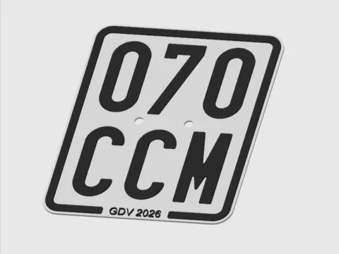 Mofa & Roller Kennzeichen 070 ccm