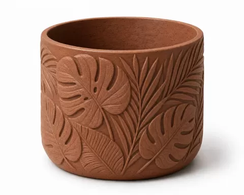 Tropical Leaves Vase