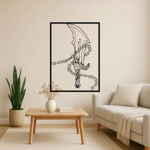 Kratos Mount Olympus Wall Art Framed