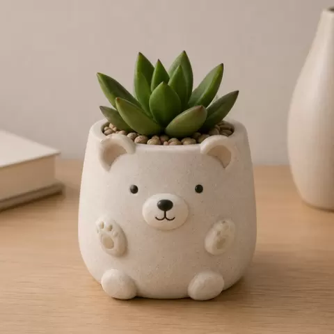 Cute Bear Mini Planter
