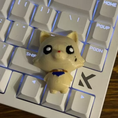 Chibi Wolf Keychain & Standalone Model