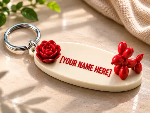 Cute Name Keychain (Customizable!!!)