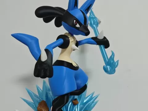 Lucario multi-component assembly model