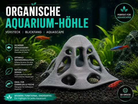 Organische Aquarium-Höhle