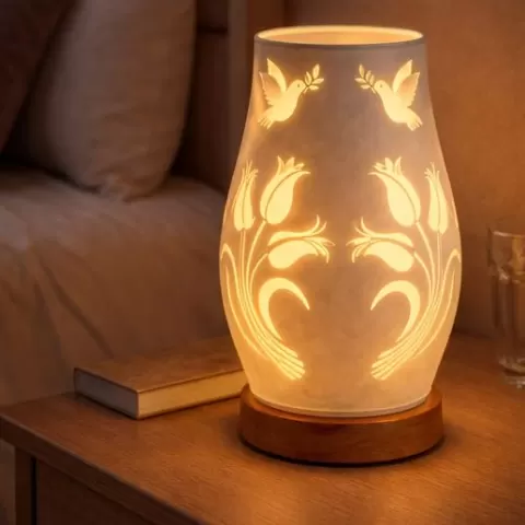 Tulip Dove Lamp