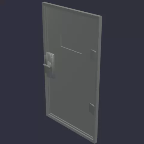 Rust Game Hinged Door Model
