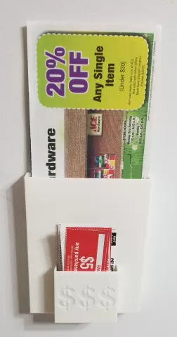 Magnetic Coupon Holder for Refrigerators