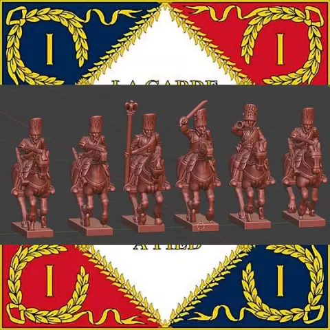 Epic Napoleonic French Guard Horse Grenadiers campaign dress 1806-1815 by MC Miniatures